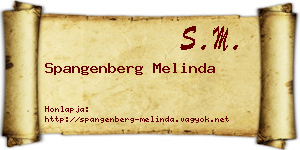 Spangenberg Melinda névjegykártya